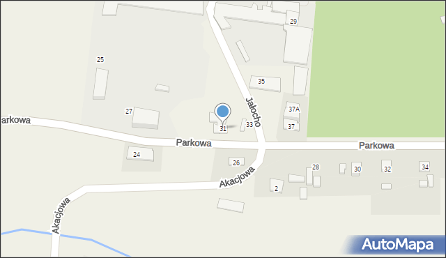 Wieniec, Parkowa, 31, mapa Wieniec