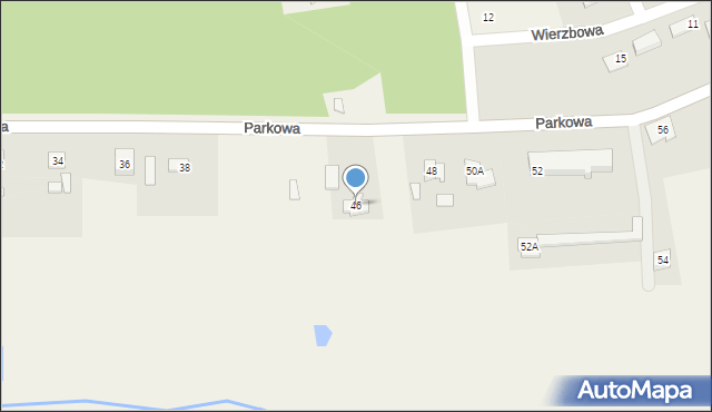 Wieniec, Parkowa, 46, mapa Wieniec