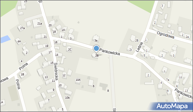 Wierzbna, Pankowicka, 2B, mapa Wierzbna