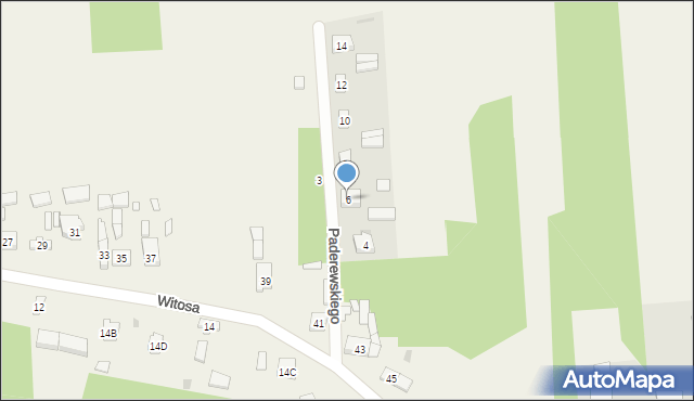 Wiewiórczyn, Paderewskiego Ignacego Jana, 6, mapa Wiewiórczyn