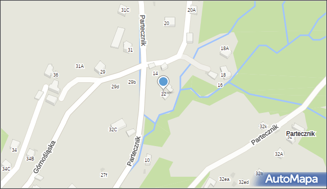 Wisła, Partecznik, 12, mapa Wisła