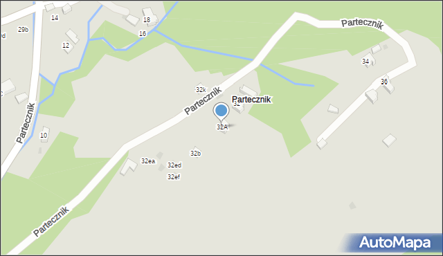 Wisła, Partecznik, 32A, mapa Wisła