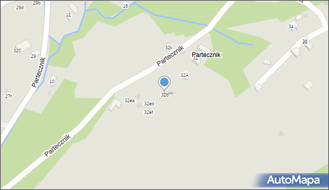 Wisła, Partecznik, 32b, mapa Wisła