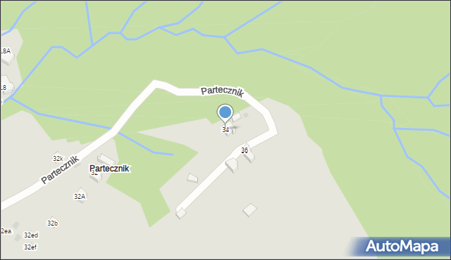 Wisła, Partecznik, 34, mapa Wisła