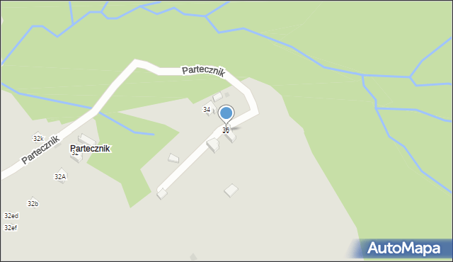 Wisła, Partecznik, 36, mapa Wisła