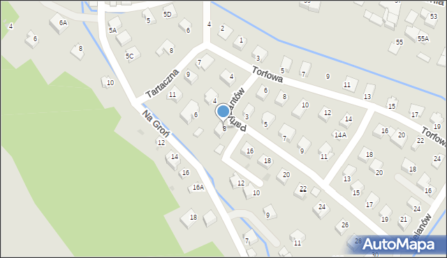 Wisła, Partyzantów, 8, mapa Wisła