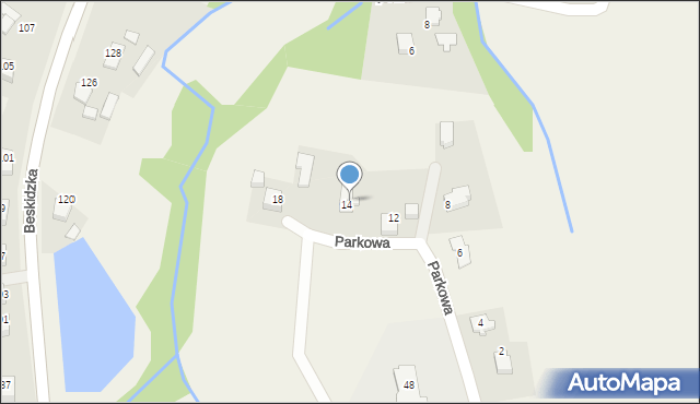 Witkowice, Parkowa, 16, mapa Witkowice