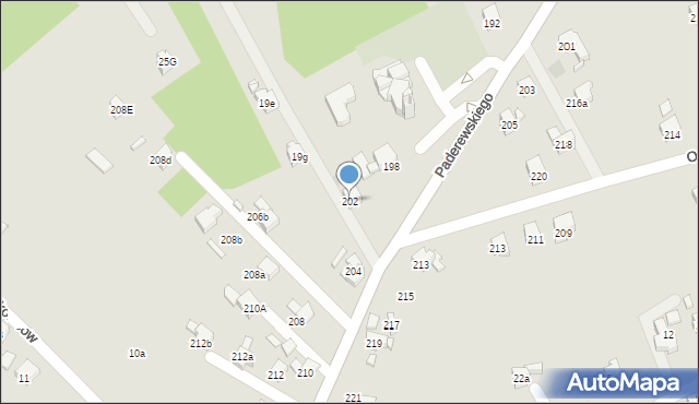 Wodzisław Śląski, Paderewskiego Ignacego Jana, 202, mapa Wodzisławia Śląskiego