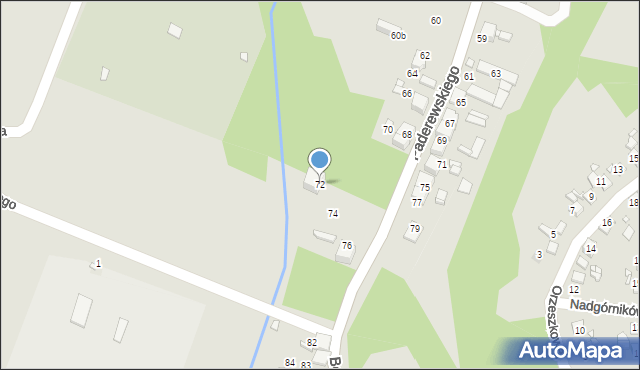 Wojkowice, Paderewskiego Ignacego Jana, 72, mapa Wojkowice