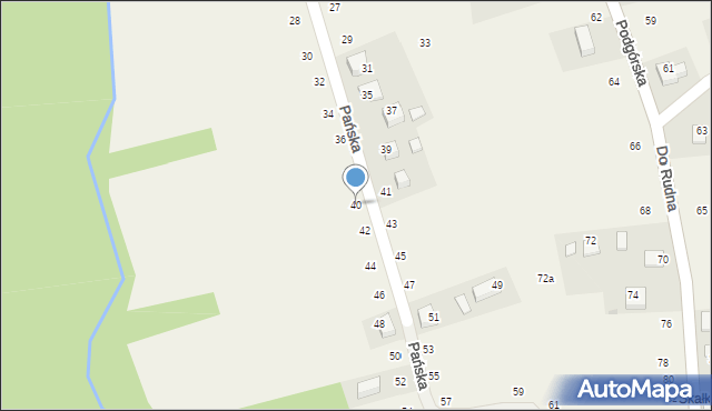 Wola Filipowska, Pańska, 40, mapa Wola Filipowska