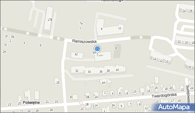 Wrocław, Pakosławska, 46, mapa Wrocławia