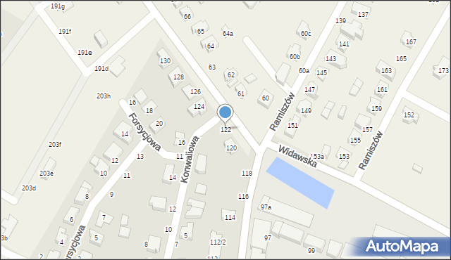 Wrocław, Pawłowicka, 122, mapa Wrocławia