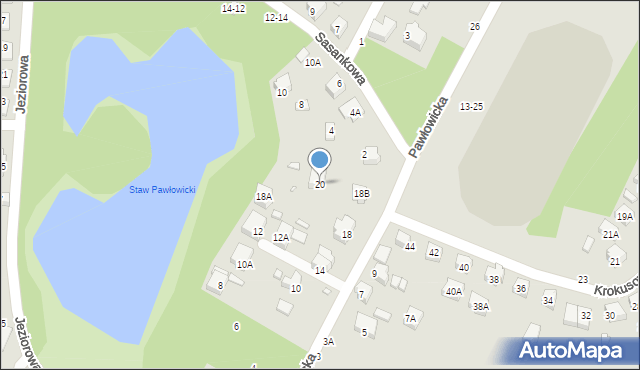 Wrocław, Pawłowicka, 20, mapa Wrocławia