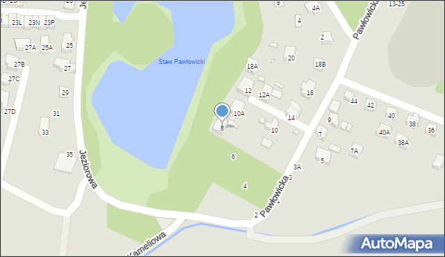 Wrocław, Pawłowicka, 8, mapa Wrocławia