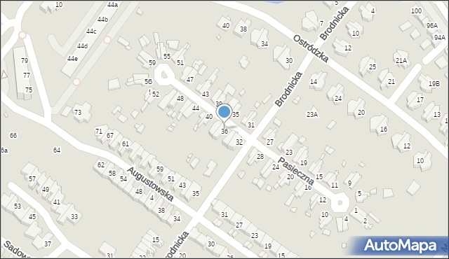 Wrocław, Pasieczna, 36, mapa Wrocławia