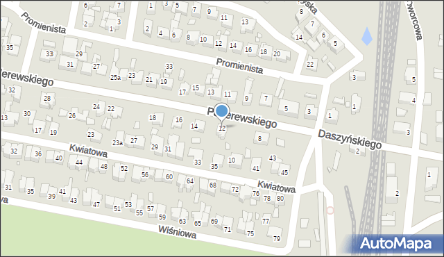 Września, Paderewskiego Ignacego Jana, 12, mapa Wrześni