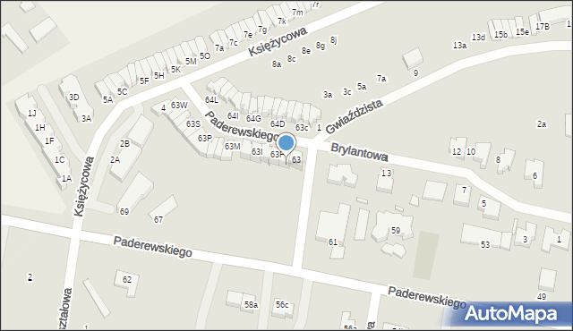 Września, Paderewskiego Ignacego Jana, 63D, mapa Wrześni