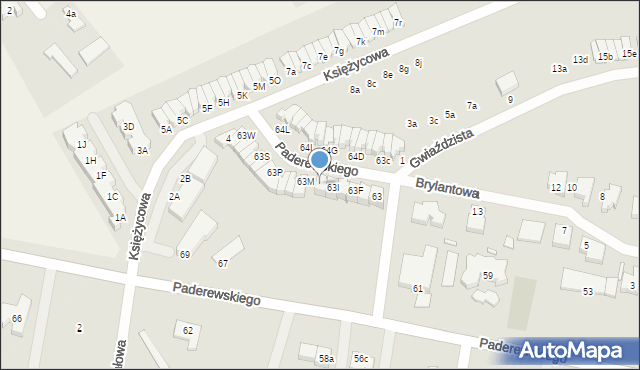 Września, Paderewskiego Ignacego Jana, 63L, mapa Wrześni