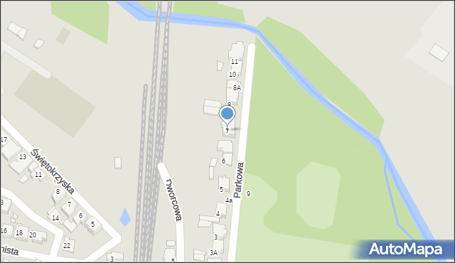 Września, Parkowa, 7, mapa Wrześni