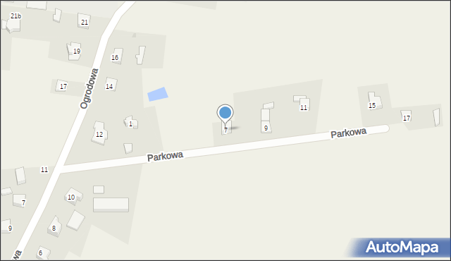 Wrzosowa, Parkowa, 7, mapa Wrzosowa