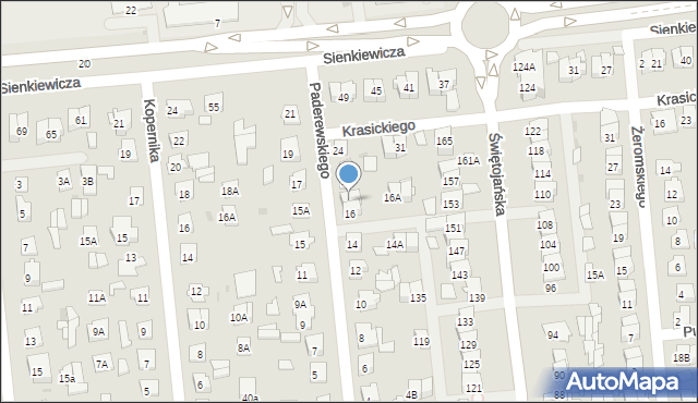 Wyszków, Paderewskiego Ignacego Jana, 18, mapa Wyszków