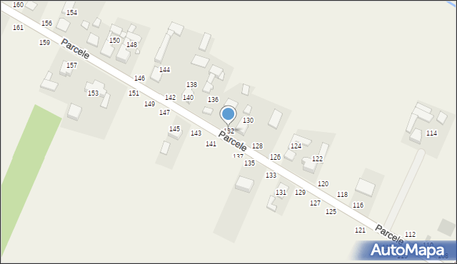 Zajączki Drugie, Parcele, 132, mapa Zajączki Drugie