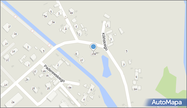 Zawadzkie, Paderewskiego Ignacego Jana, 10a, mapa Zawadzkie