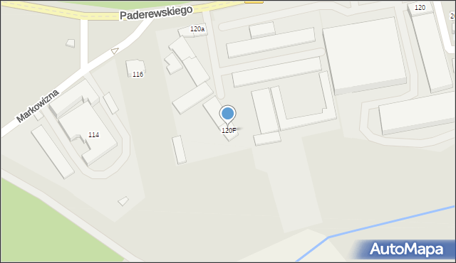 Zawiercie, Paderewskiego Ignacego Jana, 120F, mapa Zawiercie