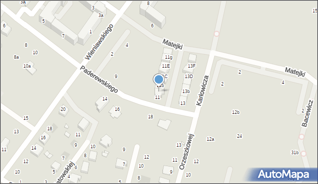 Zduńska Wola, Paderewskiego Ignacego Jana, 11a, mapa Zduńska Wola