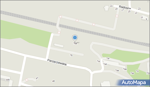 Zgierz, Parzęczewska, 76a, mapa Zgierz