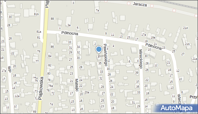 Zgierz, Pawińskiego Adolfa, 37, mapa Zgierz