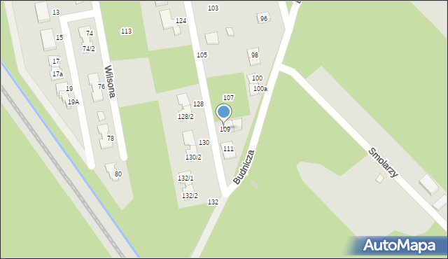 Zielonka, Paderewskiego Ignacego Jana, 109, mapa Zielonka