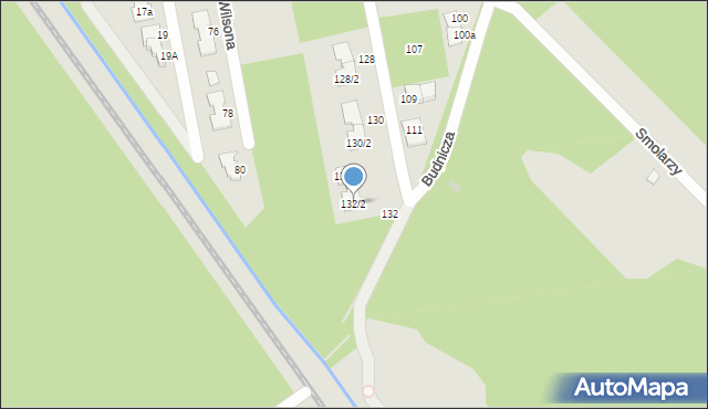 Zielonka, Paderewskiego Ignacego Jana, 132/2, mapa Zielonka