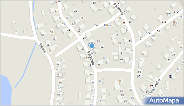 Złocieniec, Parkowa, 12, mapa Złocieniec