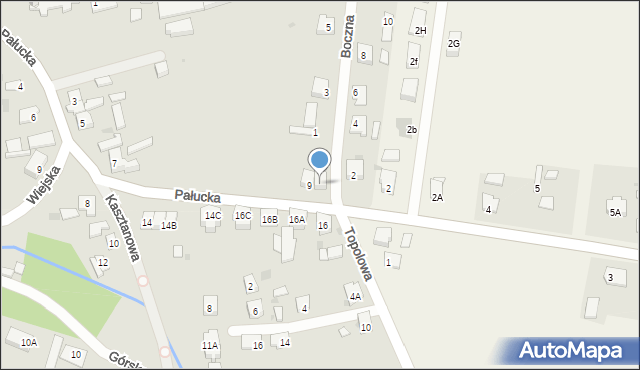 Żnin, Pałucka, 9A, mapa Żnin