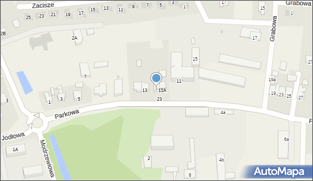 Żychlin, Parkowa, 11B, mapa Żychlin