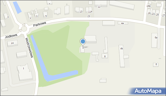 Żychlin, Parkowa, 2, mapa Żychlin