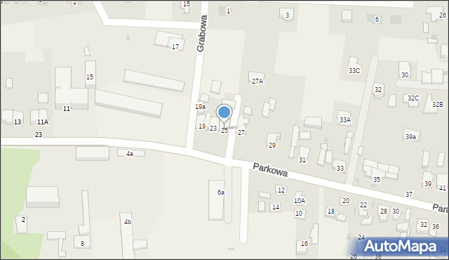 Żychlin, Parkowa, 25, mapa Żychlin
