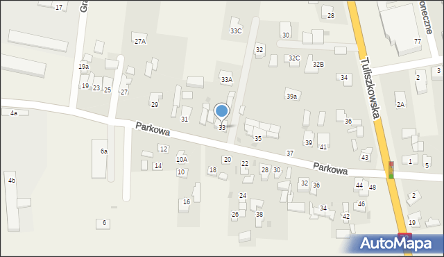 Żychlin, Parkowa, 33, mapa Żychlin