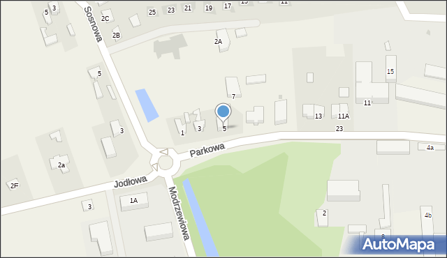 Żychlin, Parkowa, 5, mapa Żychlin