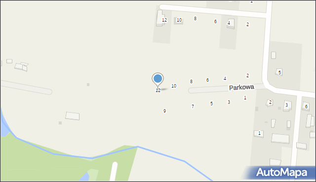 Żyrzyn, Parkowa, 12, mapa Żyrzyn