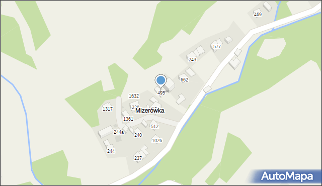 Pcim, Pcim, 495, mapa Pcim