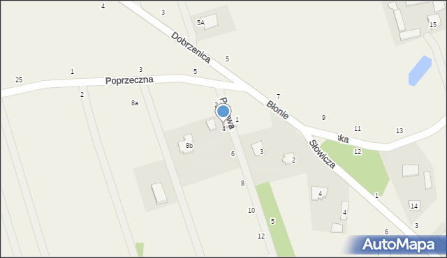 Błonie, Perłowa, 4, mapa Błonie