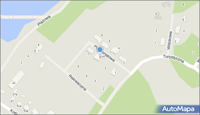 Chełmża, Pensjonatowa, 5, mapa Chełmża