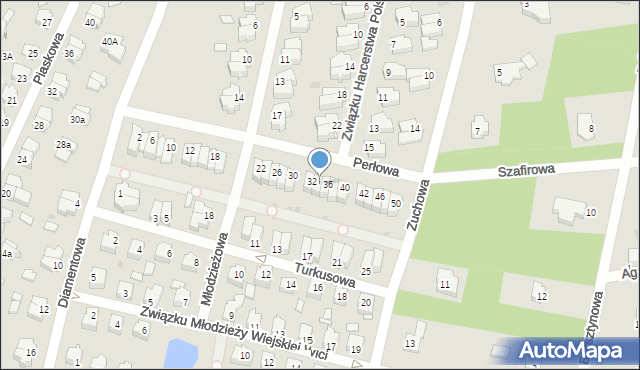 Działdowo, Perłowa, 34, mapa Działdowo