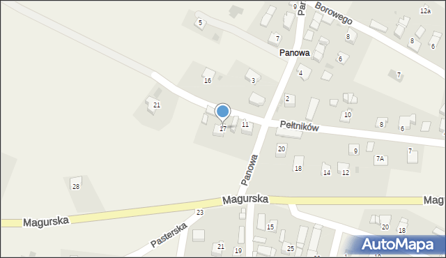 Jabłonka, Pełtników, 17, mapa Jabłonka