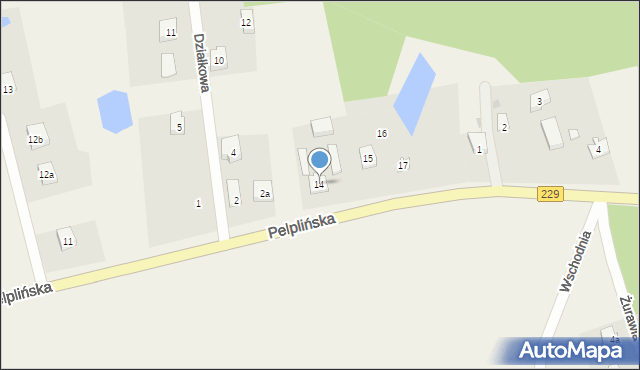 Jabłowo, Pelplińska, 14, mapa Jabłowo