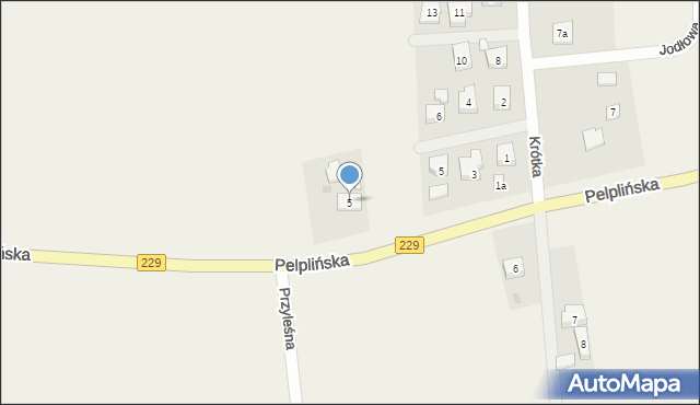 Jabłowo, Pelplińska, 5, mapa Jabłowo