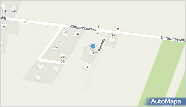 Kargoszyn, Perłowa, 4, mapa Kargoszyn