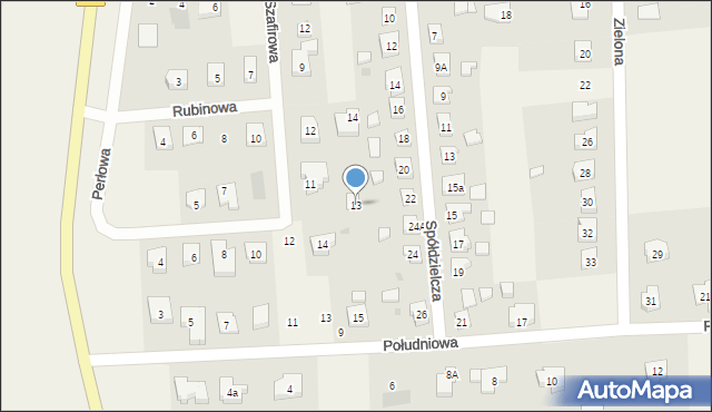 Kokoszkowy, Perłowa, 13, mapa Kokoszkowy